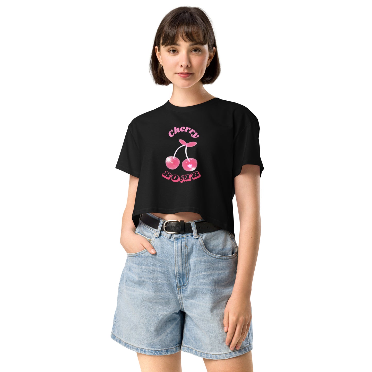 CHERRY BOMB - Womens Crop Top