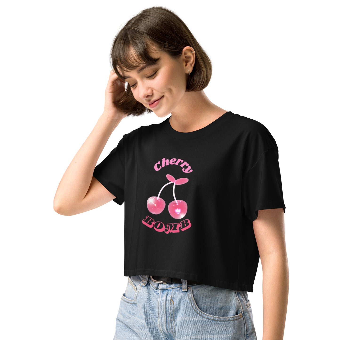 CHERRY BOMB - Womens Crop Top